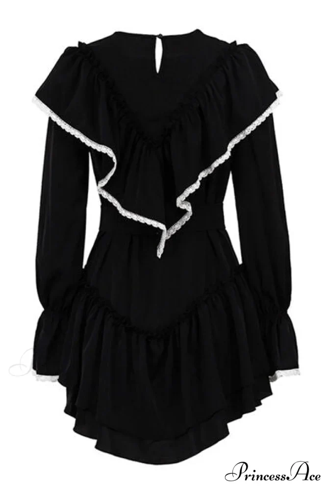Diva Darling Ruffled Charming Flare Sleeve Mini Dress - Image 5