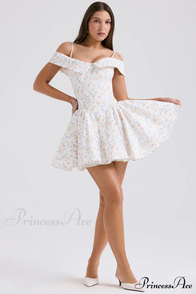 Cassia Floral Stylish Mini Dress - Image 9