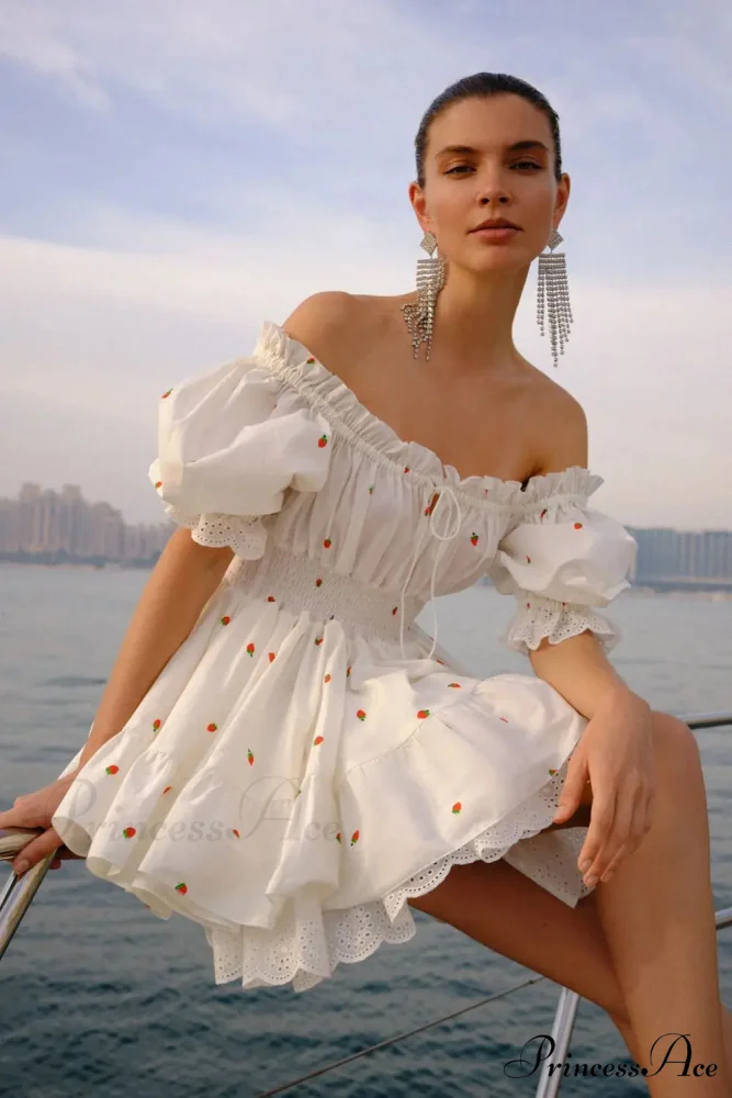 Elara Puff Stylish Sleeve Mini Dress - Image 8