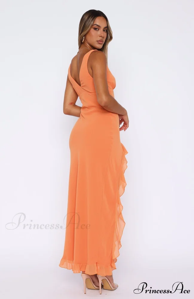 Bianca Slit Stylish Maxi Ruffled Dress - Image 12