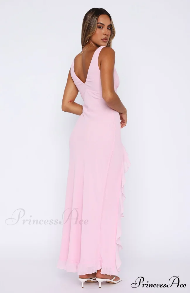 Bianca Slit Stylish Maxi Ruffled Dress - Image 5