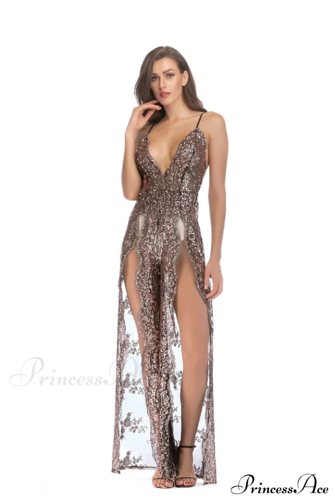 High Slit Backless Charming Boho Cocktail Gown - Image 10