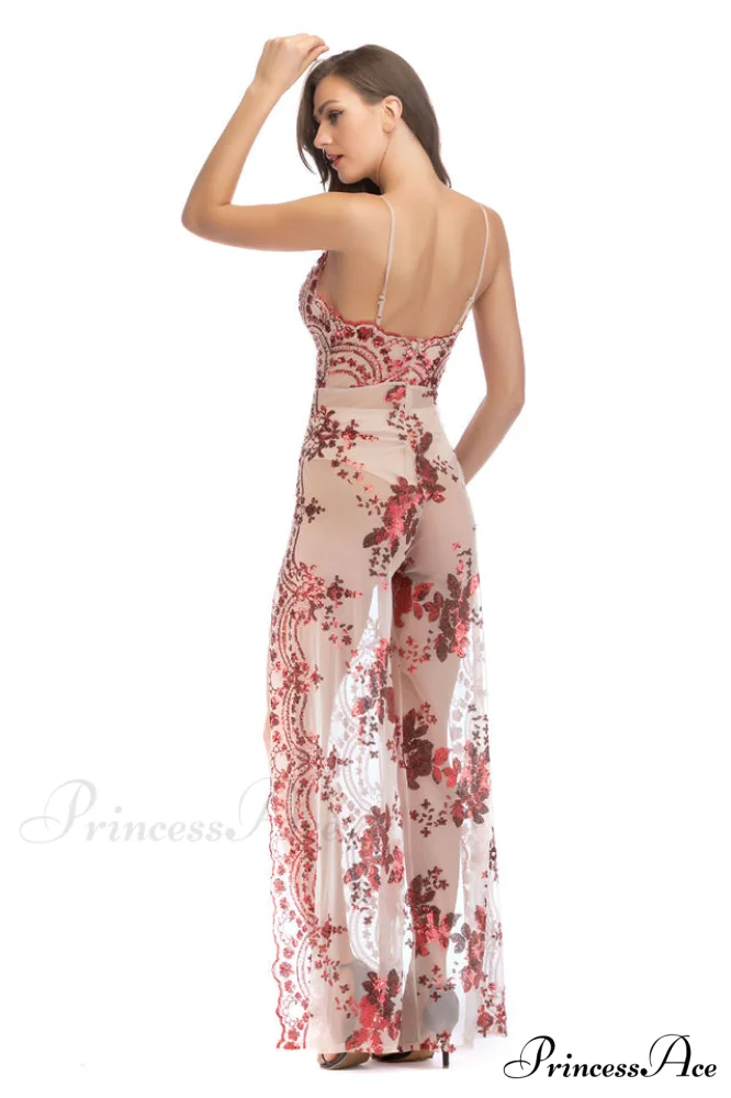High Slit Backless Charming Boho Cocktail Gown - Image 8