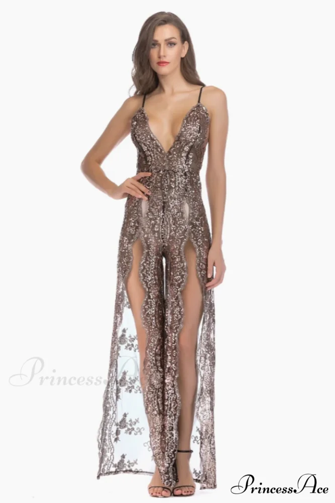 High Slit Backless Charming Boho Cocktail Gown - Image 9