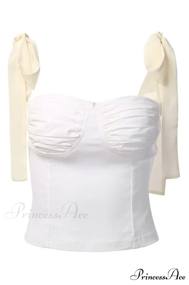 Lace Up Stylish White Tank Top - Image 16