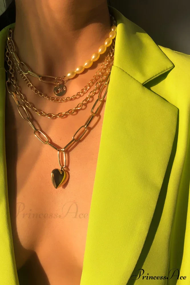 Gothic Layered Baroque Charming Pearl Chunky Chain Necklace - Image 3
