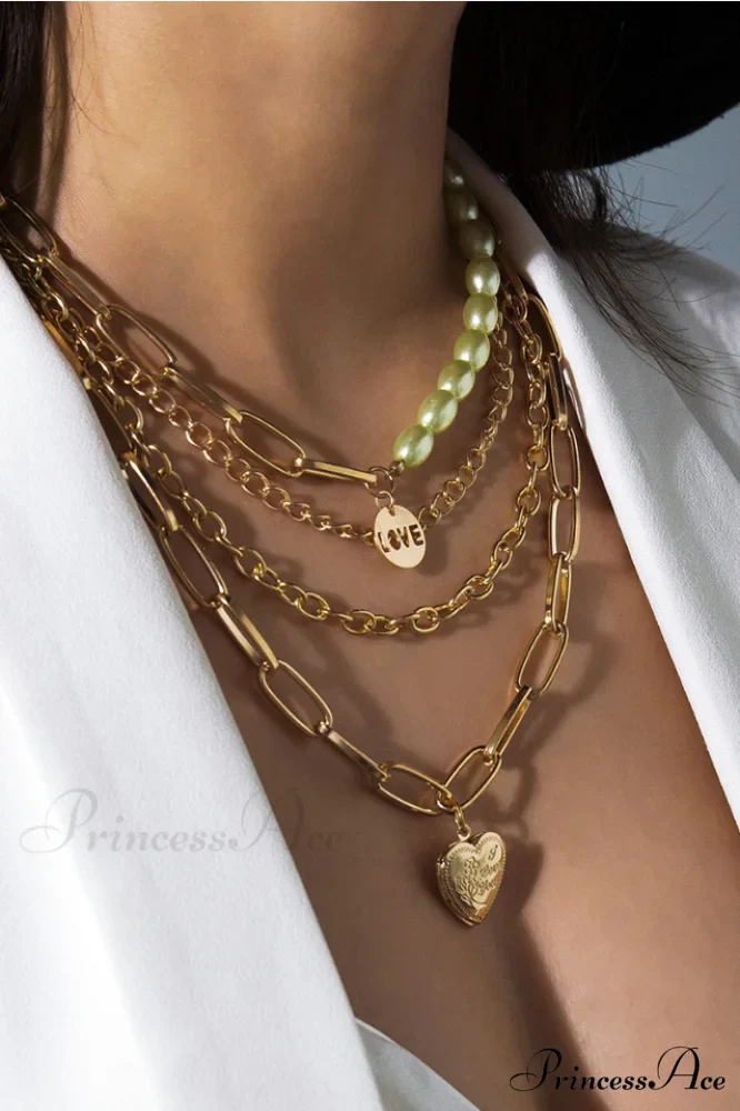Gothic Layered Baroque Charming Pearl Chunky Chain Necklace - Image 6