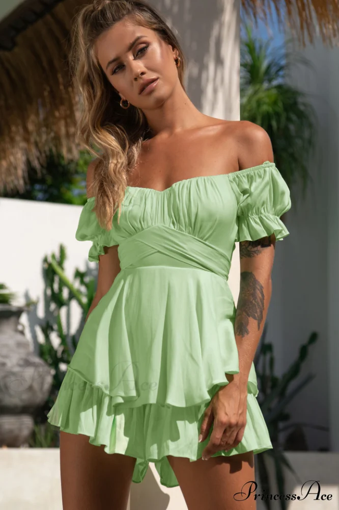 Boho Off Stylish Shoulder Romper - Image 16