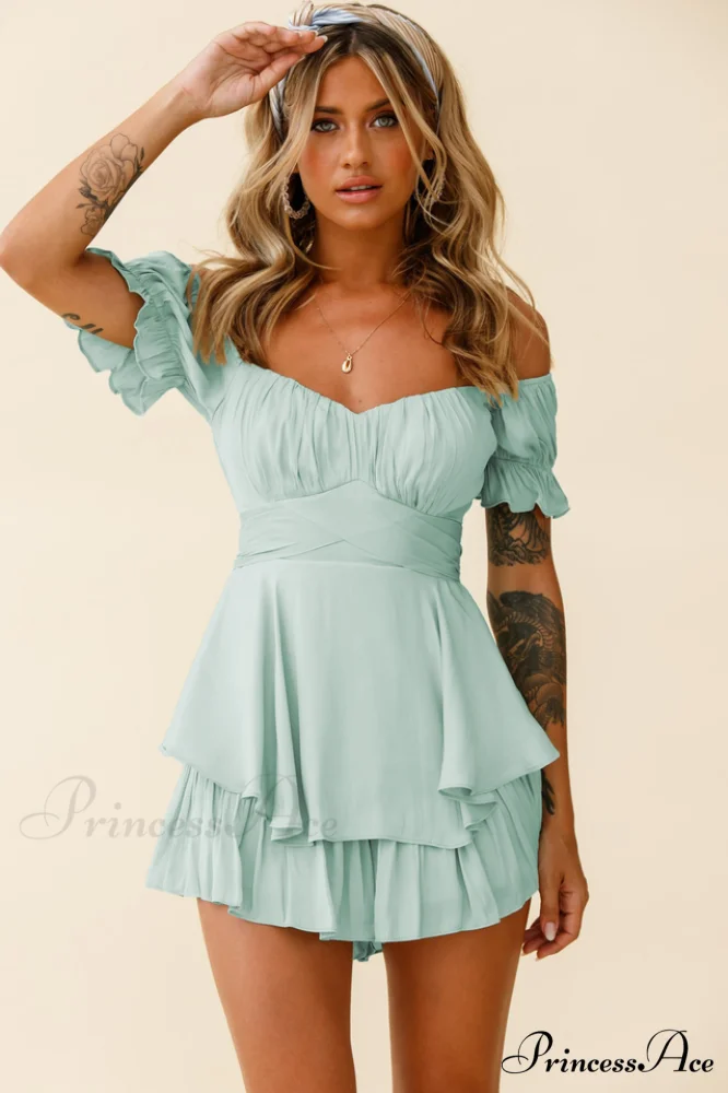 Boho Off Stylish Shoulder Romper - Image 21