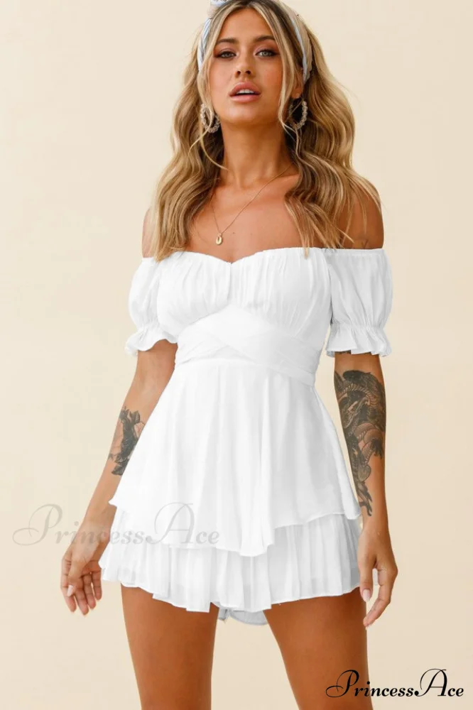 Boho Off Stylish Shoulder Romper - Image 34