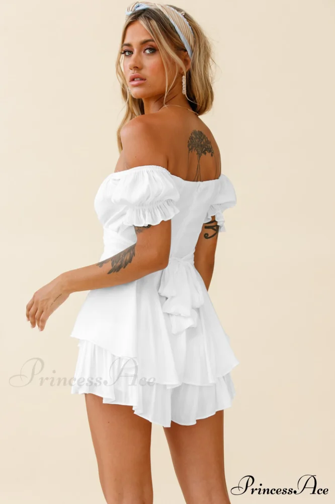 Boho Off Stylish Shoulder Romper - Image 35