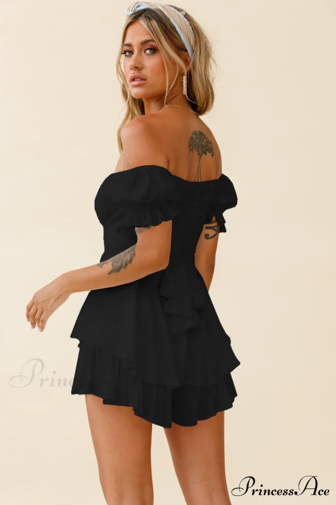 Boho Off Stylish Shoulder Romper - Image 37
