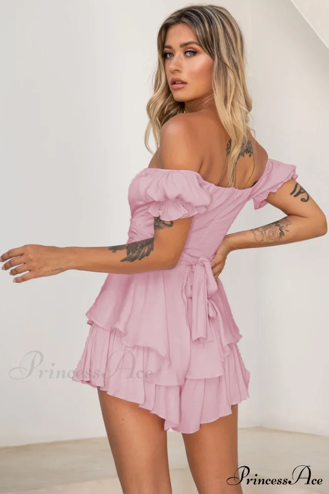 Boho Off Stylish Shoulder Romper - Image 4
