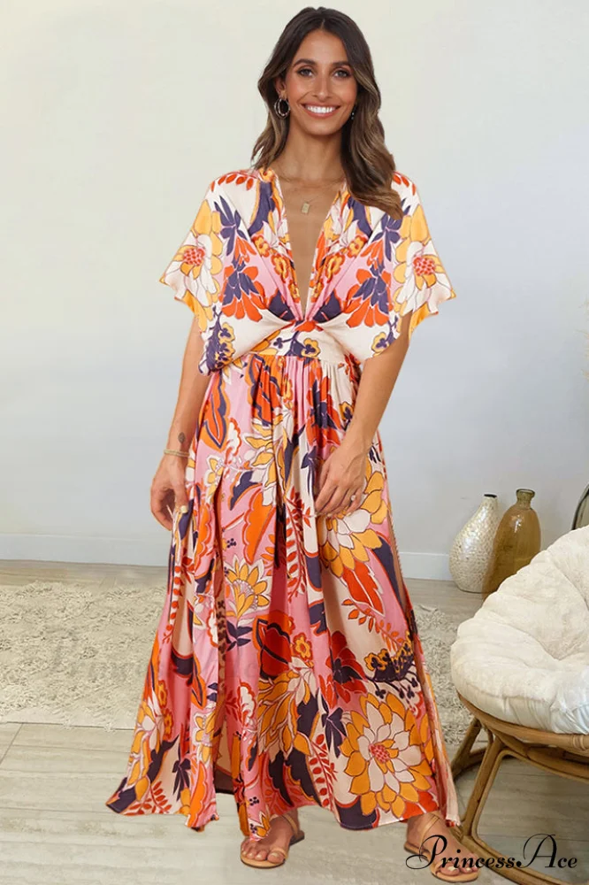 Bohemian Elegant Floral Dress - Image 2