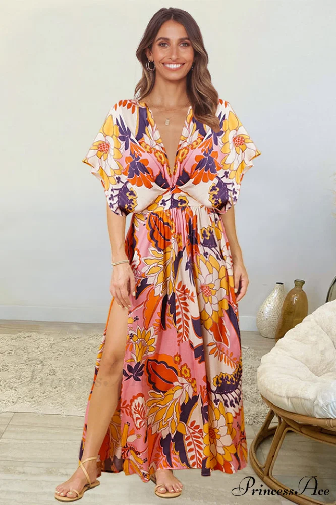 Bohemian Elegant Floral Dress - Image 3