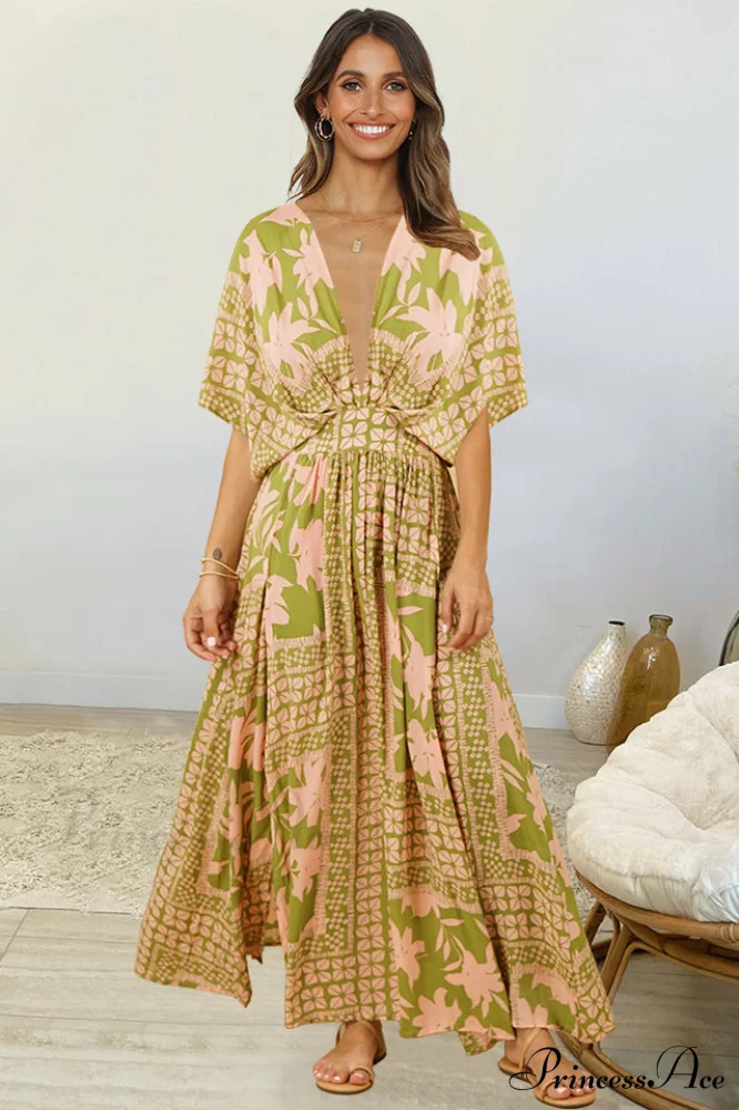 Bohemian Elegant Floral Dress - Image 5