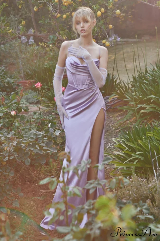 Cinderella Divine 7483 Charming Corset Cowl Satin Gown - Image 17