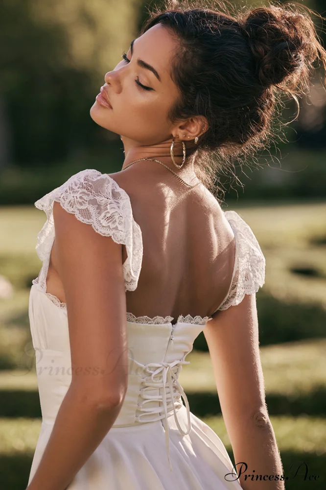 Lace A-Line Stylish Mini Dress - Image 11