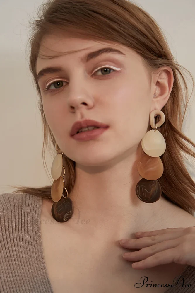 Acrylic Elegant Long Earrings - Image 2