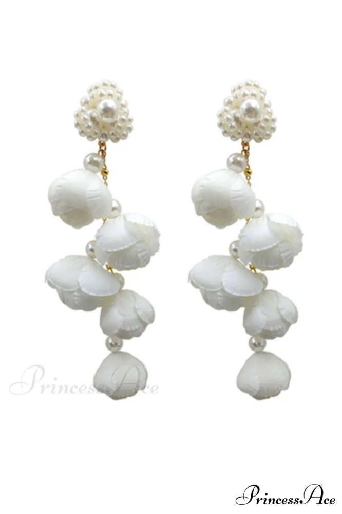 Flower Elegant Drop Earrings - Image 8