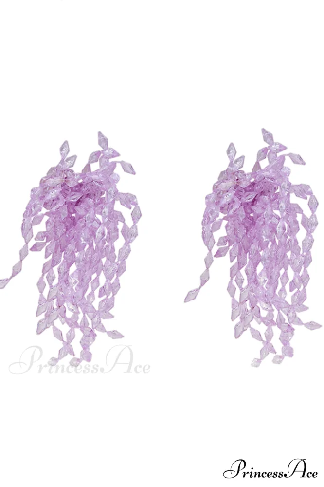 Lavender Elegant Diamond Earrings - Image 10