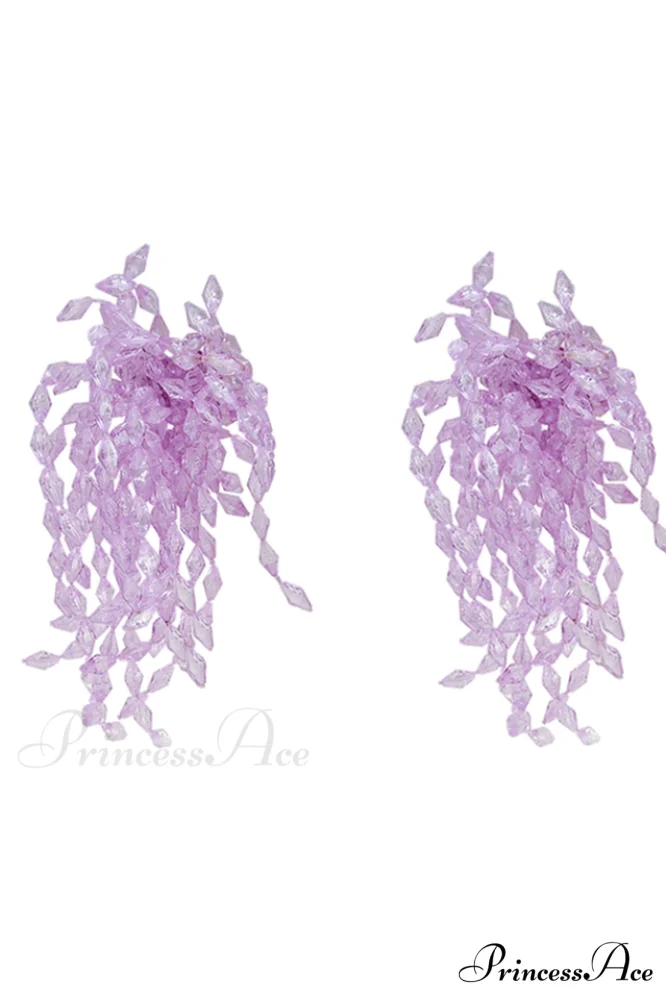 Lavender Elegant Diamond Earrings - Image 11