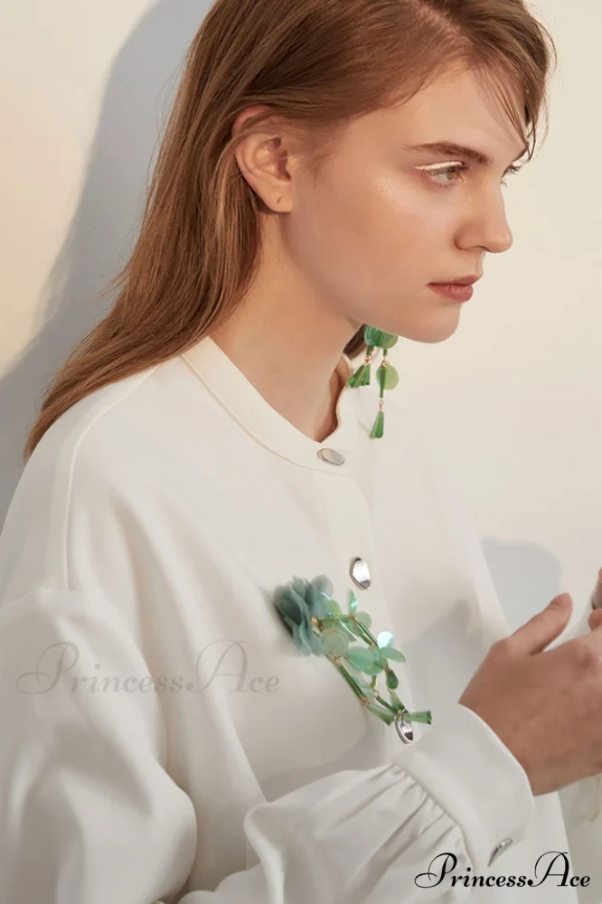 Flower Elegant Sequin Earrings - Image 8