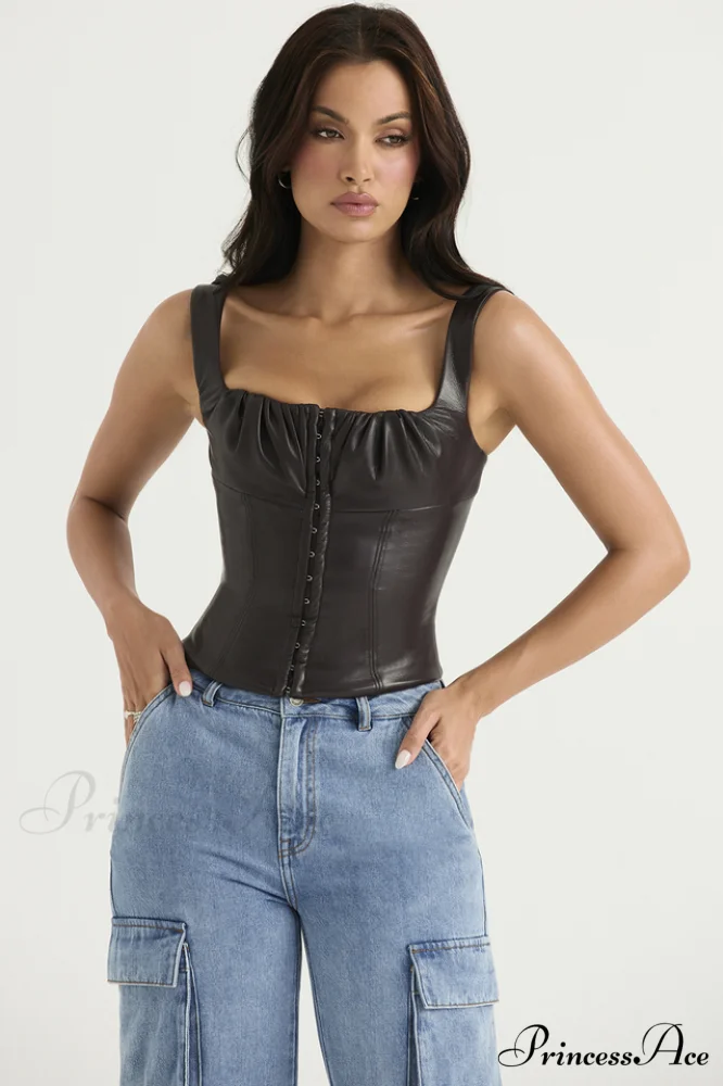 Bitter Elegant Chocolate Corset - Image 4