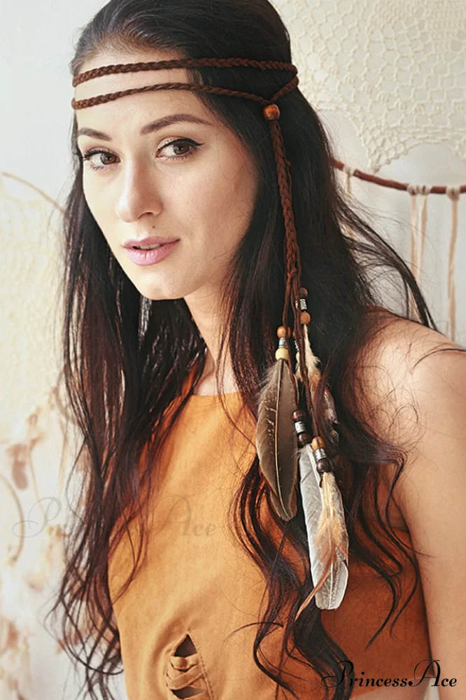 Handmade Bohemian Stylish Feather Headband - Image 2