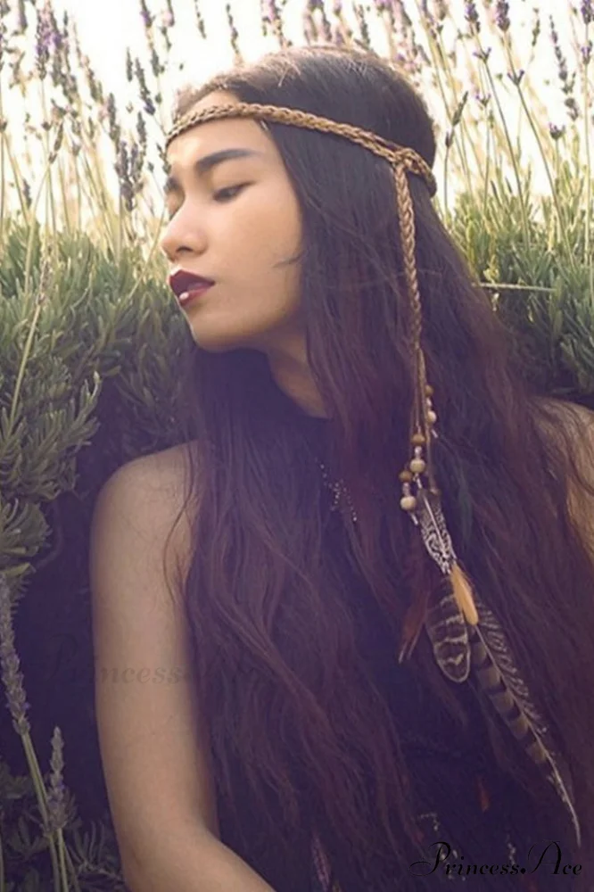 Handmade Bohemian Stylish Feather Headband - Image 4