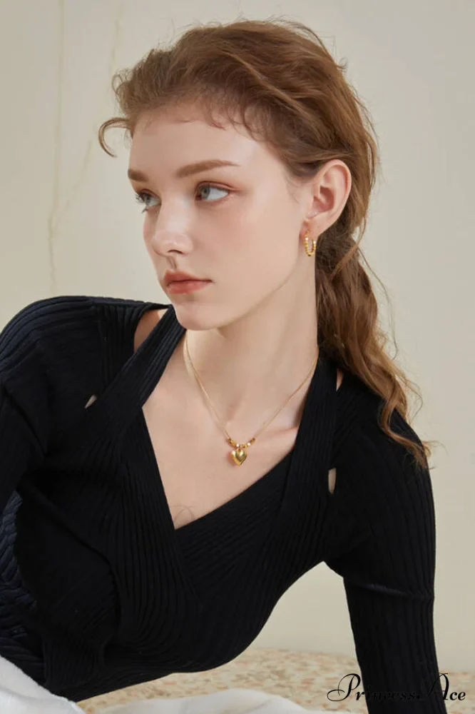 Gold Sugar Stylish Cube Hoops - Image 3