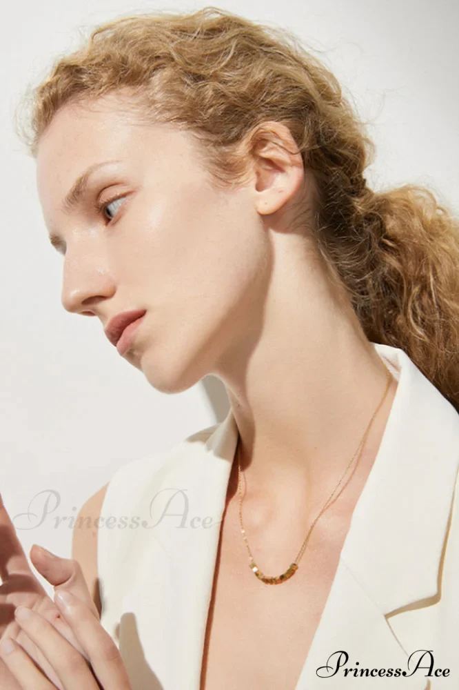 Gold Sugar Stylish Cube Necklace - Image 2