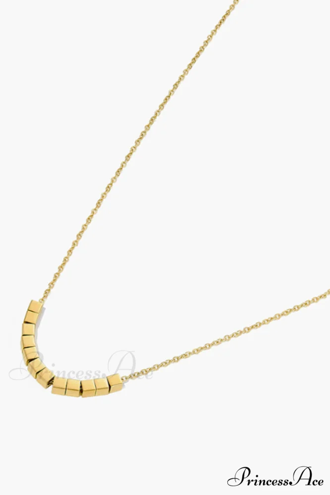 Gold Sugar Stylish Cube Necklace - Image 8