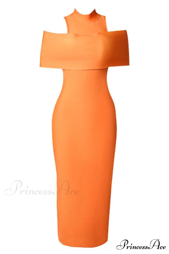 Clara Off Stylish Shoulder Bandage Dress - Image 12