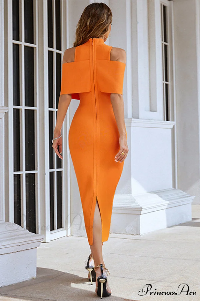 Clara Off Stylish Shoulder Bandage Dress - Image 7