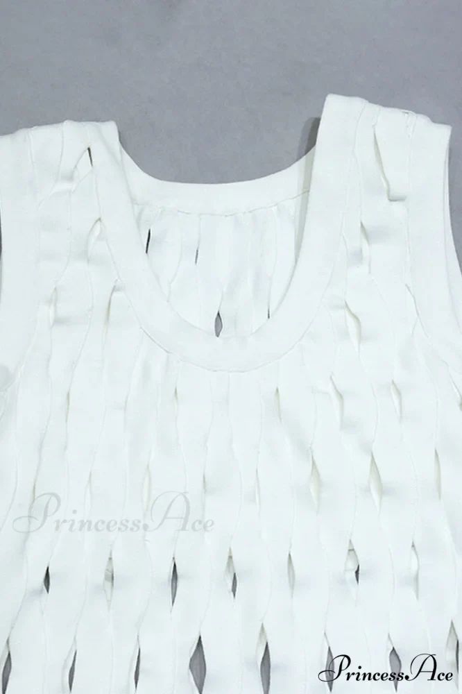 Denisa Sleeveless Stylish Tassel Dress - Image 9