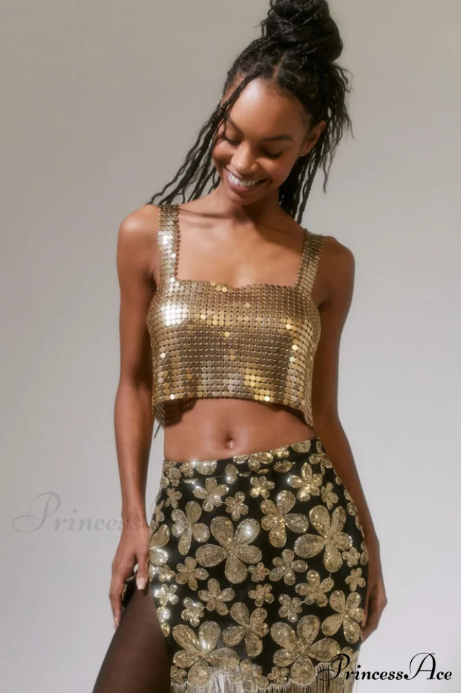 Harlow Metal Stylish Cropped Top - Image 5