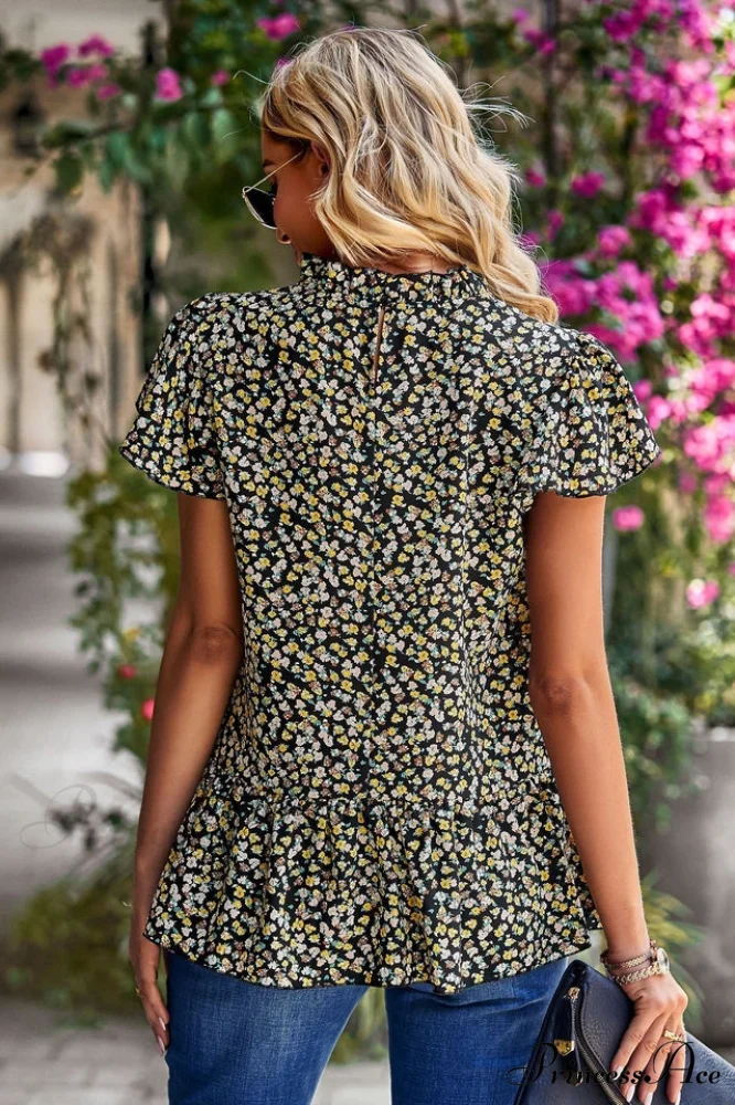 Floral Elegant Print Blouse - Image 16