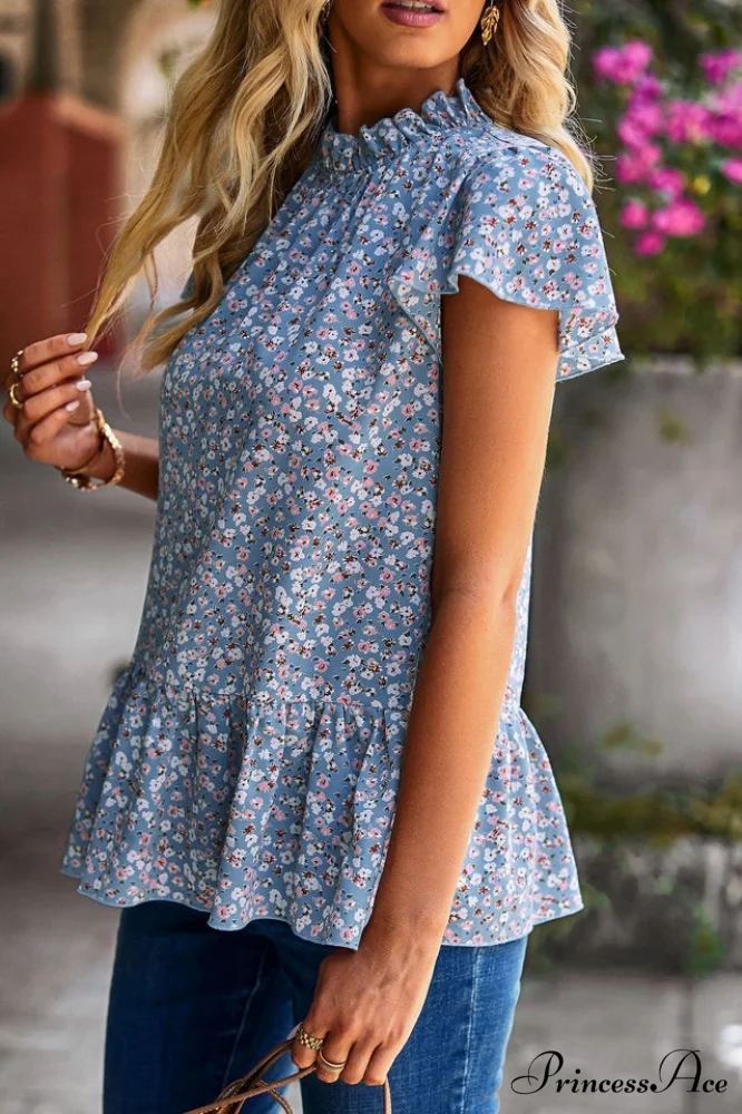 Floral Elegant Print Blouse - Image 3