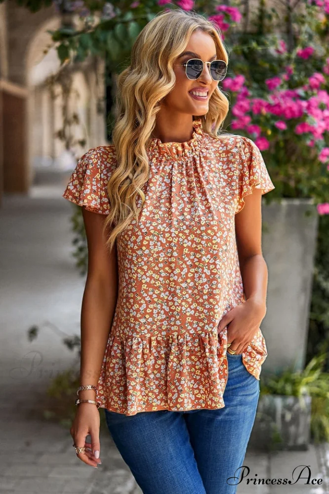 Floral Elegant Print Blouse - Image 6