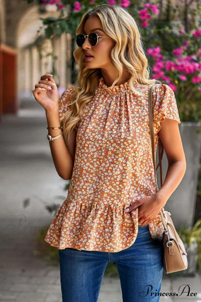 Floral Elegant Print Blouse - Image 7
