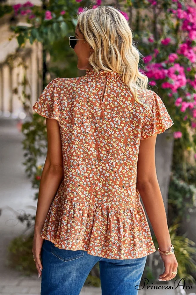 Floral Elegant Print Blouse - Image 8
