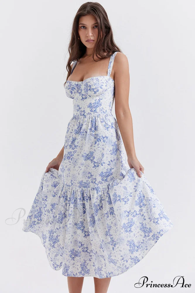 Elia Floral Stylish Midi Sundress - Image 16