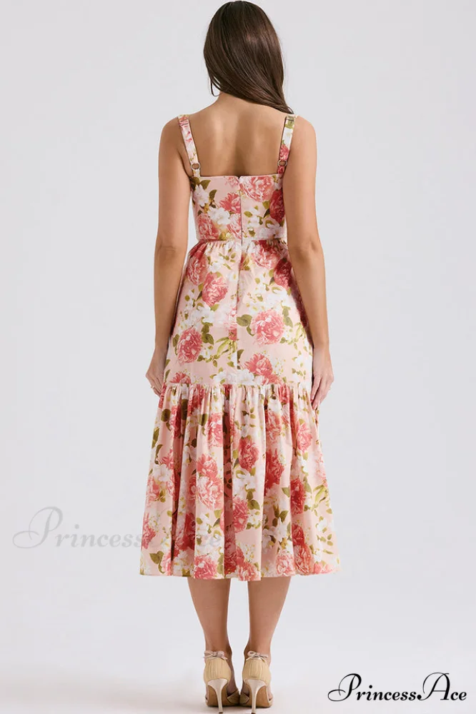 Elia Floral Stylish Midi Sundress - Image 5