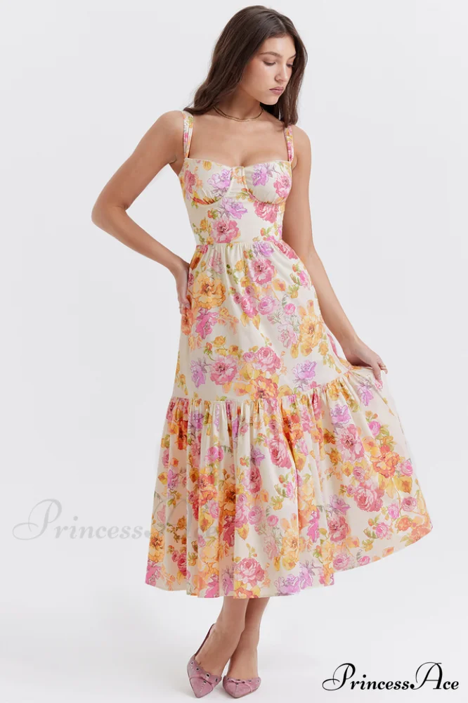 Elia Floral Stylish Midi Sundress - Image 7
