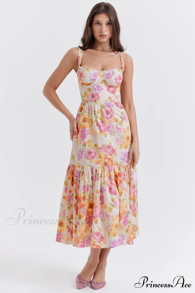 Elia Floral Stylish Midi Sundress - Image 8