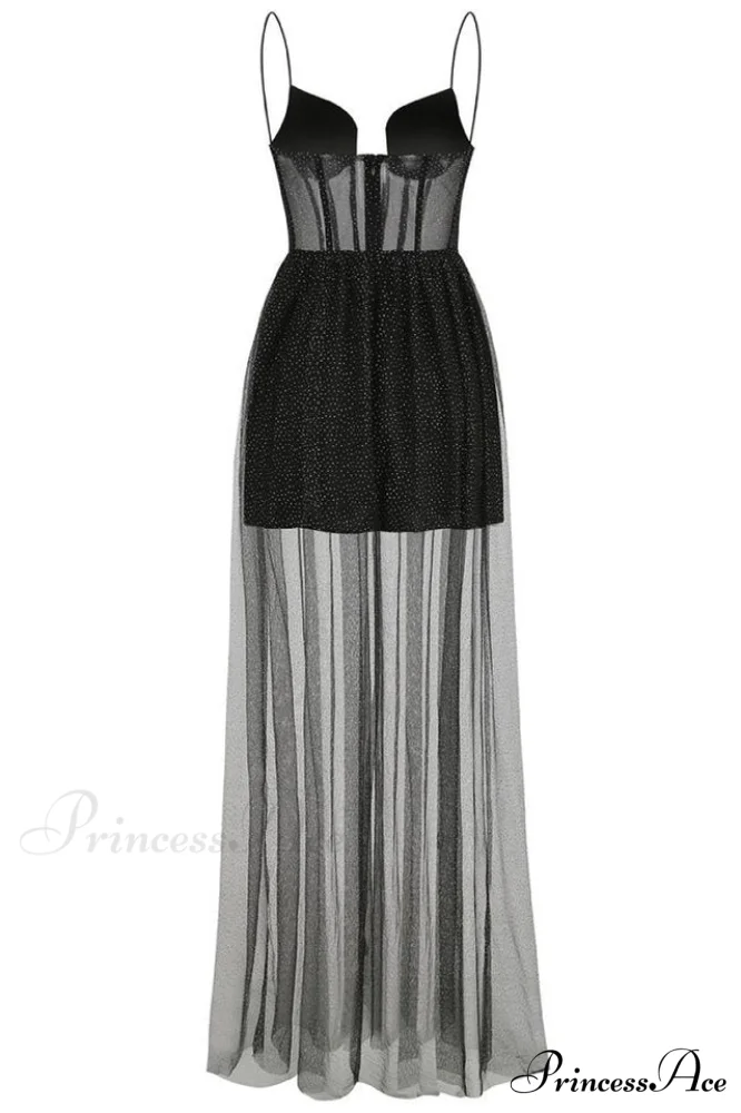 Crystal Embellished Stylish Corset Gown - Image 10