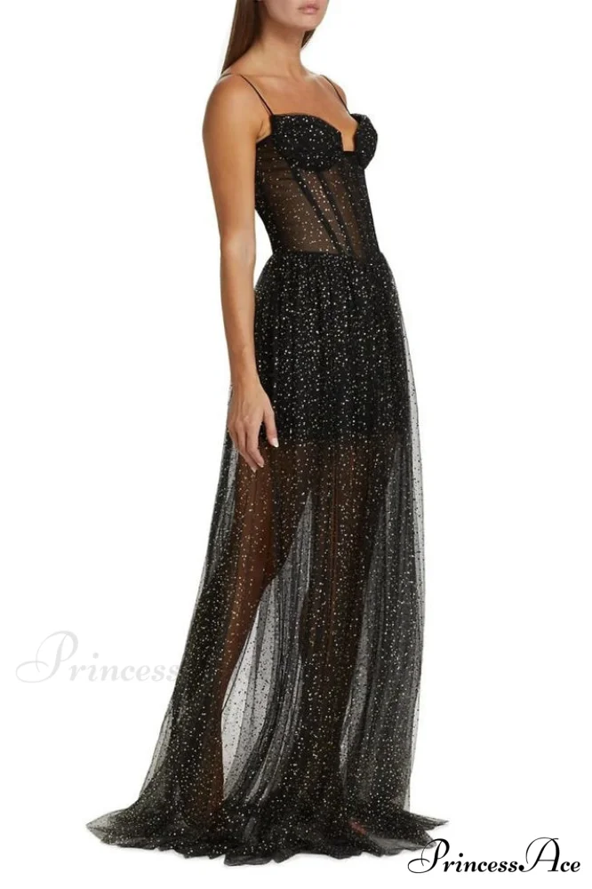 Crystal Embellished Stylish Corset Gown - Image 7