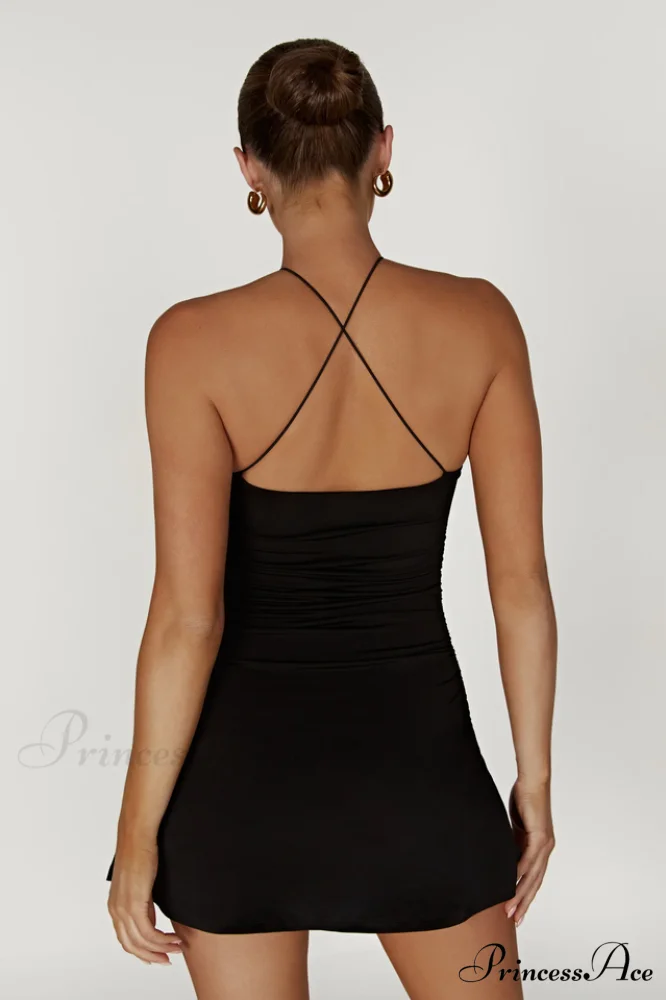 Adeline Rose Stylish Halter Mini Dress - Image 9