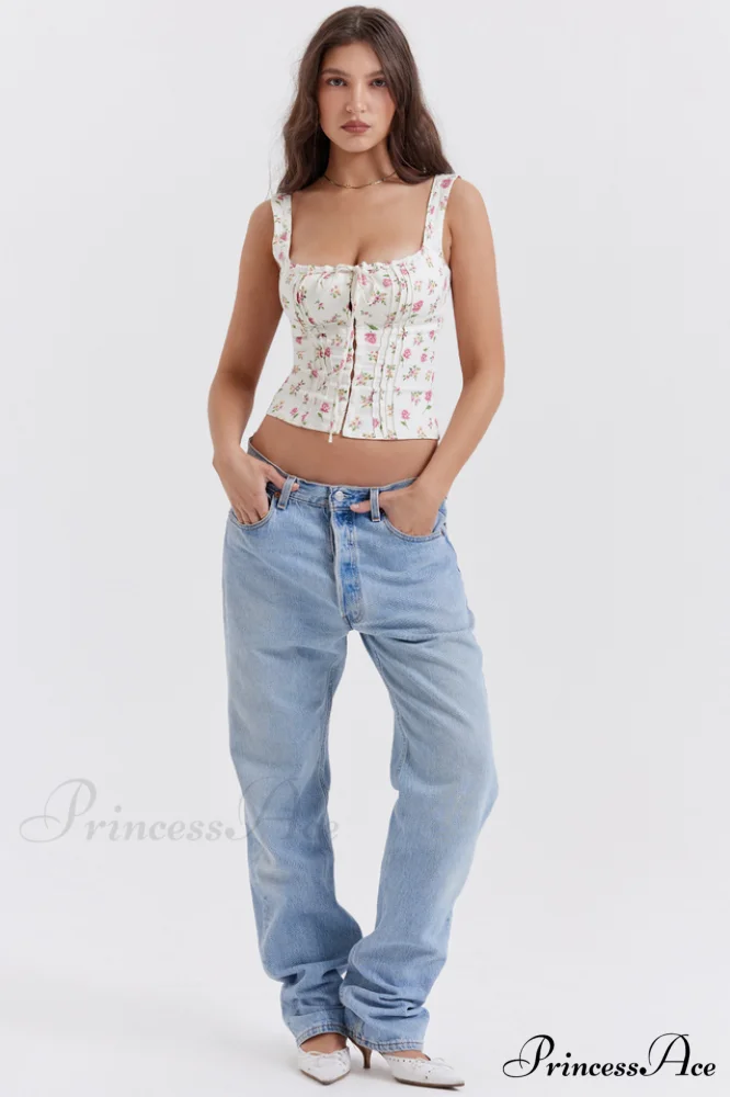 Chic Rose Stylish Print Top - Image 2
